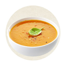 Sopas. Imagem de sopa de cenoura.